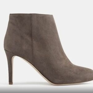 JCrew Metropolitan Gray/Brown Stiletto Ankle Boots